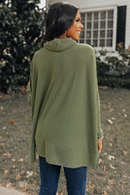 Load image into Gallery viewer, Jungle Green Cowl Neck Shift Tunic Top
