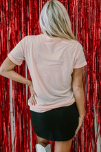 Load image into Gallery viewer, Pink Valentines Shiny XOXO Graphic T-shirt
