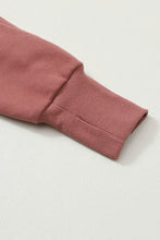 将图片加载到图库查看器，Brown Fleece Lined Zip Up Stand Collar Thumbhole Sleeve Sweatshirt
