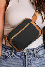 将图片加载到图库查看器，Black Adjustable Strap Mini PU Leather Crossbody Bag
