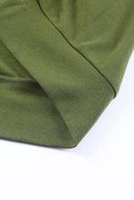 将图片加载到图库查看器，Green Half Zip Stripes Patchwork Hoodie
