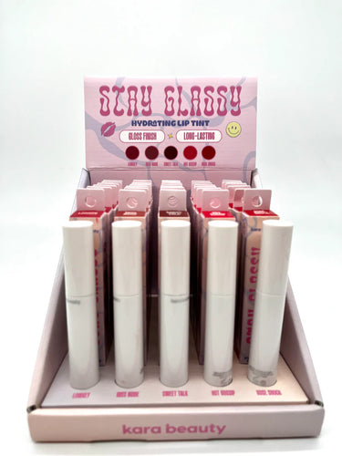 This 30-piece set of KARA BEAUTY STAY GLASSY HYDRATING LIP TINTS will keep your lips hydrated and looking glossy for hours. With an additional 5 testers included, you can try out different shades and find your perfect match. Say goodbye to dry, dull lips and hello to a beautiful, moisturized pout. the best price and deal w/ Bonitawholesale.com
