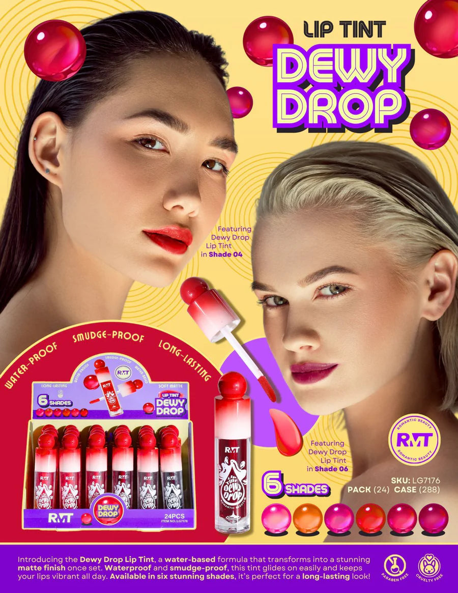 ROMANTIC BEAUTY- DEWY DROP- LIP TINT- 24PCS