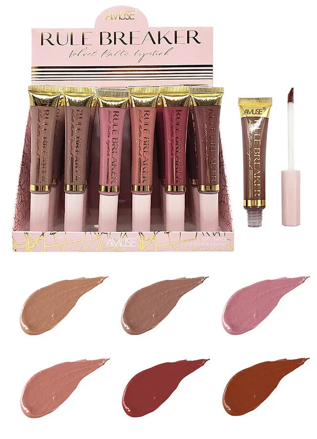 AMUSE - RULE BREAKER VELET MATTE LIPSTICK - 24PCS