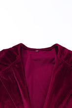 Load image into Gallery viewer, Retro Velvet Long Sleeve Pocket Coat
