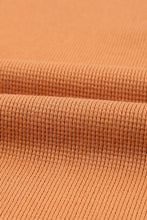 Load image into Gallery viewer, Orange Waffle Knit Henley Top
