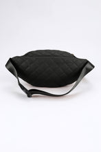 将图片加载到图库查看器，Black Rhombus Pattern Simple Waist Bag
