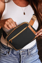 将图片加载到图库查看器，Black Adjustable Strap Mini PU Leather Crossbody Bag
