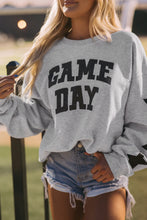 将图片加载到图库查看器，Black Game Day Graphic Rugby Football Season Sweatshirt
