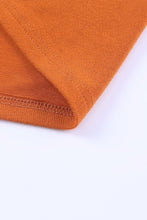 Load image into Gallery viewer, Orange Pocketed Color Block Patchwork Long Sleeve Top
