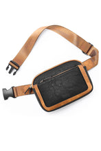 将图片加载到图库查看器，Black Adjustable Strap Mini PU Leather Crossbody Bag
