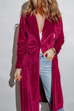 Load image into Gallery viewer, Retro Velvet Long Sleeve Pocket Coat
