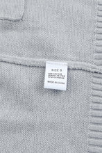 将图片加载到图库查看器，Gray Colorblock Pocketed Cardigan with Ribbed Trim
