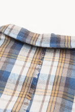 Load image into Gallery viewer, Plaid Pattern Asymmetric Buttons Shirt
