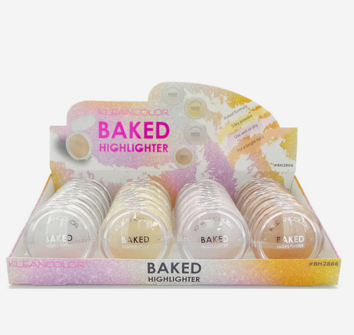 As an industry expert, choose KLEANCOLOR - BAKED HIGHLIGHTER - DISPLAY 24PCS to achieve a flawless and radiant complexion. This 24-piece display of baked highlighters provides a luminous glow to enhance your features. Made with quality ingredients, these highlighters offer long-lasting wear and a professional finish. the best price and deal w/ bonitawholesale.com