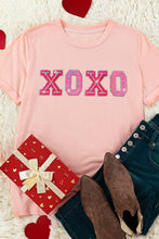 Load image into Gallery viewer, Pink Valentines Shiny XOXO Graphic T-shirt
