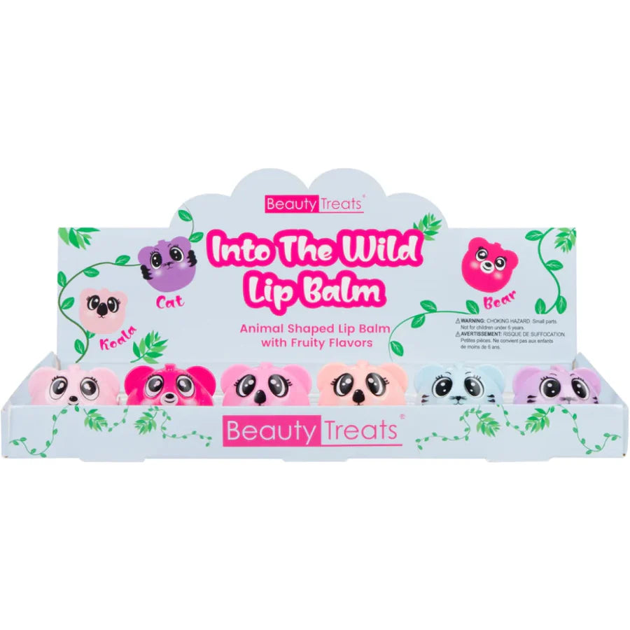 BEAUTY TREATS - INTO THE WILD LIP BALM DISPLA, 2 DZ