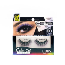 Load image into Gallery viewer, EBIN- Color Cat 3D Eyelashes 1 DZ Get your desirable look while feeling extra confident with ombré colored 3D Color Cat Lashes.  EBIN New York’s 3D Color Cat Lashes gives you a full 3D effect with a little extra pop to the eyes. A subtle accent of color lashes is available in 4 hues that enhance your look.  Can be reusable when it placed and removed careful. The best price and deal w/ Bonitawholesale.com !!!
