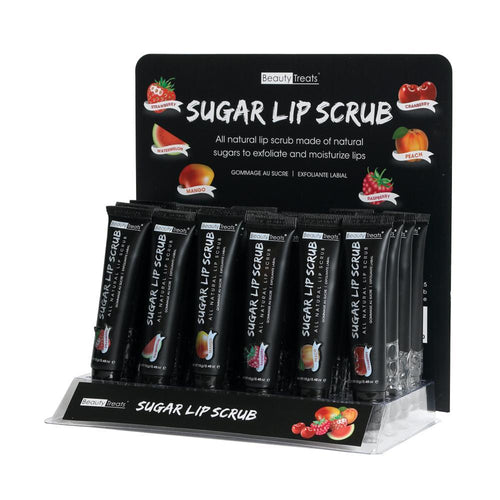 Beauty Treats_125 : SUGAR LIP SCRUB Wholesale Display 24 PCS (2 DZ)  in a SET Bonita cosmetic and makeup supply wholesale online store with best price.
