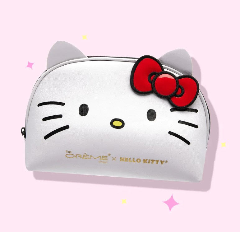 This iconic, limited-edition travel pouch is made for all Sanrio and Hello Kitty lovers. She safely stores your everyday essentials and favorite makeup, with a dome-shaped silhouette and zipper closure in super-cute faux leather. Made vegan and cruelty-free. The best price, deal and quality w/ Bonitawholesale.com