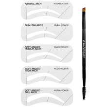Cargar imagen en el visor de la galería, - 12 pcs in a display - 4 pcs of each shade Waterproof brow gel with complementing brow powder 5 brow stencils Dual sided brow brush and spoolie Available in 3 shades The best price and deal w/ Bonitawholesale.com
