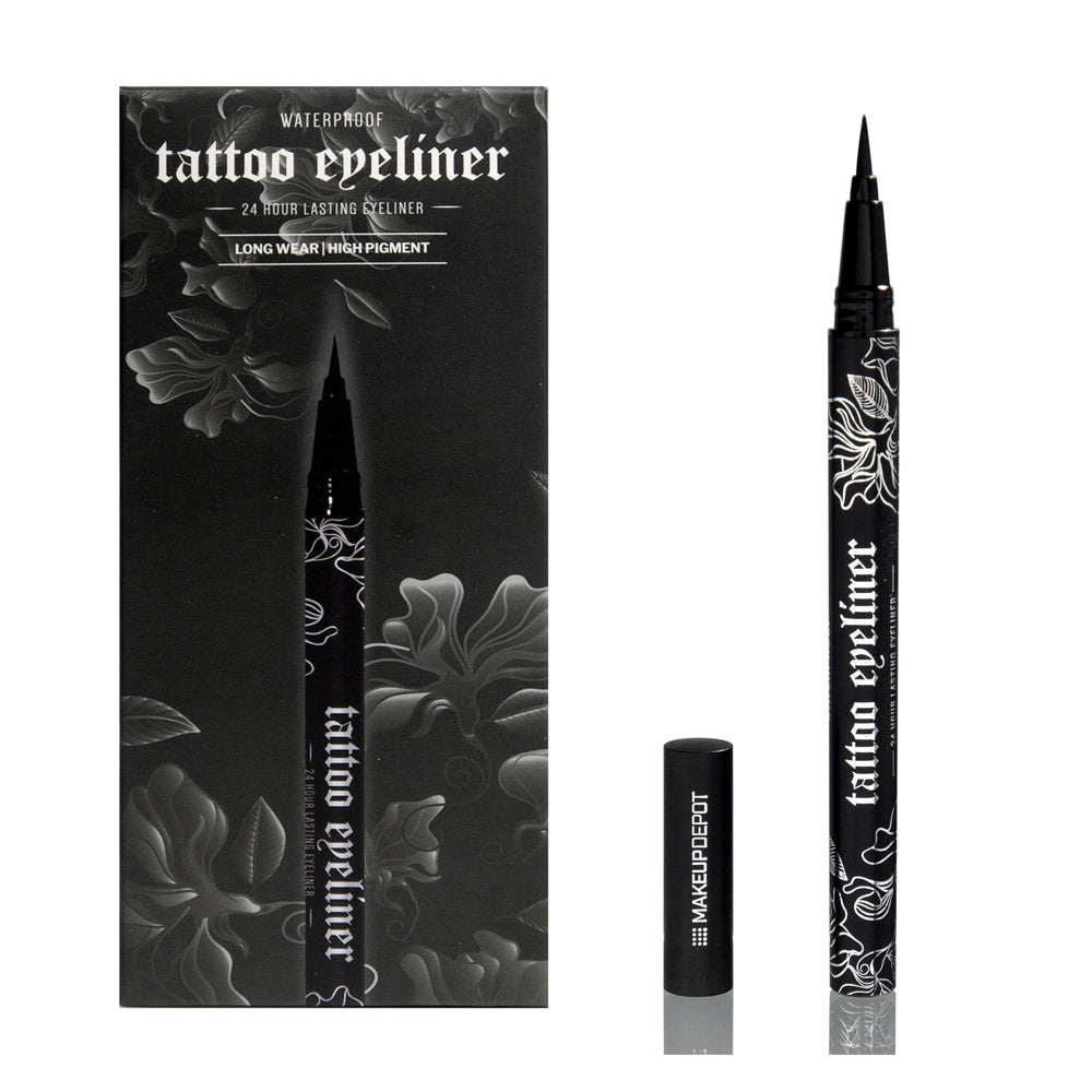 -A liquid eyeliner with bristle tip can make dramatic stroke precisely as beauty professional.  -High-pigmented super black formula lasts 24 hours is resistible for fade, melt and cracks with matte finish look. The best price and deal w/ Bonitawholesale.com