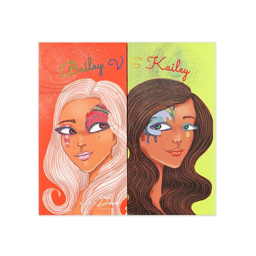 Kara- ES104 Duo 36 Colors Eyeshadow Palette: Bailey VS Kailey 6 PCS DESCRIPTION Our Duos got a makeover! Meet the new an improved Bailey vs Kailey. The girls you love are back with 36 fun and vibrant shades to choose from! A fresh combination of mattes and shimmers, perfect for a soft or full on glam. The best deal and price w/ Bonitawholesale.com !!!