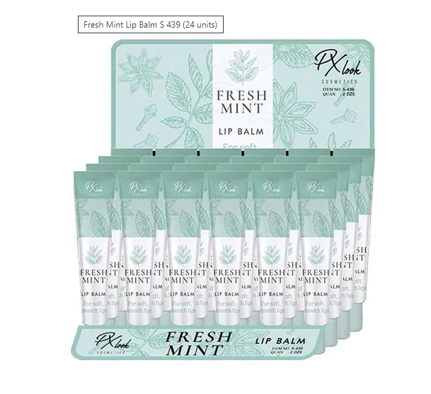 PROLUX-S439 : Fresh Mint Lip Balm-For Soft, Smooth Lips 2 DZ * 24 pcs in a display  * Fresh Mint Lip Balm  * Soft, Smooth Lips The best price and deal w/ Bonitawholesale.com !!!
