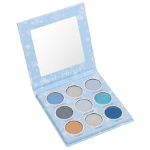Load image into Gallery viewer, Get cozy this holiday season with our Winter Wishes Palette! This 9 color palette features icy blues and cool tones perfect for a memorable look. Whether you&#39;re in the mood for a bright blue eyelid, or a soft and smoky look this palette has you covered. The best price and deal w/ Bonitawholesale.com
