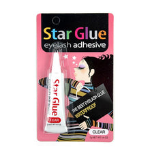 Load image into Gallery viewer, Star Glue- Eyelash Adhesive Clear 1 DZ  Waterproof Formula Holds lashes securely in place Dries quickly Easy to use. The best price and deal w/ Bonitawholesale.com !!!
