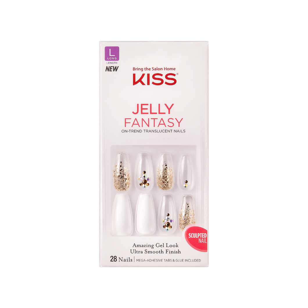A translucent “jelly” high shine finish on ready to wear nails that are durable, flexible, and so easy to apply! 2 ways to wear: glue or mega-adhesive tabs. The best price, quality and deal w/ Bonitawholesale.com